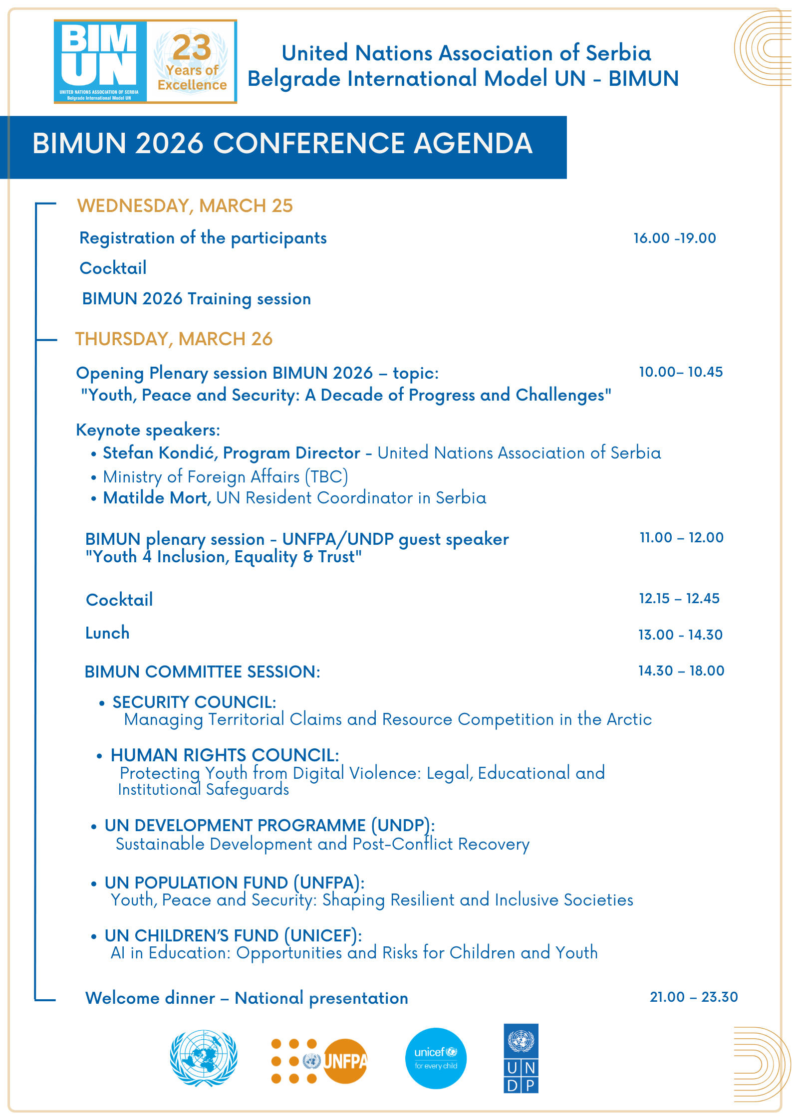  BIMUN AGENDA 2026 17.3